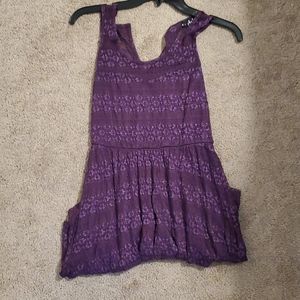 Purple lace dress
